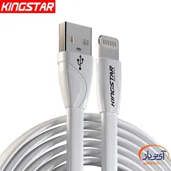 کابل شارژ و دیتا لایتنینگ کینگ استار مدل K112i طول 1.2 متر