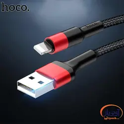 کابل شارژ و دیتا Lightning  برند hoco مدل X26 طول 1 متر 2 آمپر