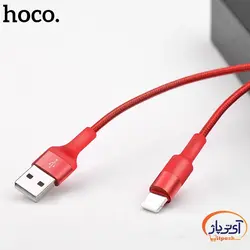 کابل شارژ و دیتا Lightning  برند hoco مدل X26 طول 1 متر 2 آمپر