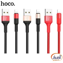 کابل شارژ و دیتا Lightning  برند hoco مدل X26 طول 1 متر 2 آمپر