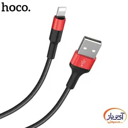 کابل شارژ و دیتا Lightning  برند hoco مدل X26 طول 1 متر 2 آمپر