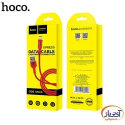 کابل شارژ و دیتا Lightning  برند hoco مدل X26 طول 1 متر 2 آمپر