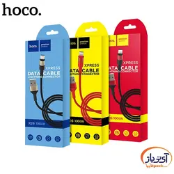 کابل شارژ و دیتا Lightning  برند hoco مدل X26 طول 1 متر 2 آمپر