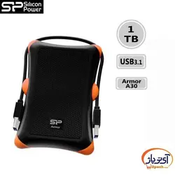 هارد اکسترنال سیلیکون پاور مدل Silicon Power Armor A30 1TB ظرفیت 1 ترابایت