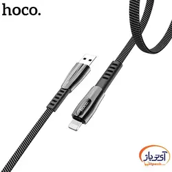 کابل شارژ و دیتا Lightning  برند hoco مدل U74 طول 1.2 متر