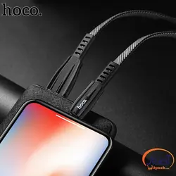 کابل شارژ و دیتا Lightning  برند hoco مدل U74 طول 1.2 متر