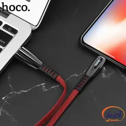 کابل شارژ و دیتا Lightning  برند hoco مدل U74 طول 1.2 متر