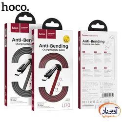 کابل شارژ و دیتا Lightning  برند hoco مدل U74 طول 1.2 متر