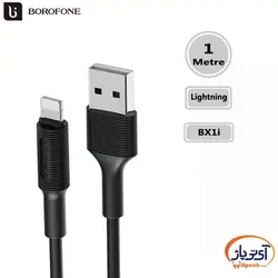 کابل شارژ و دیتا Lightning برند Borofone مدل BX1 طول 1 متر