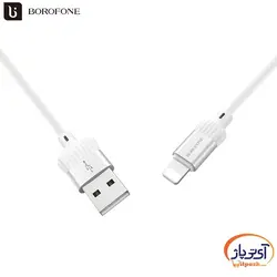 کابل شارژ و دیتا Lightning برند Borofone مدل BX8 طول 1 متر