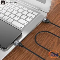 کابل شارژ و دیتا Lightning برند Borofone مدل BX8 طول 1 متر