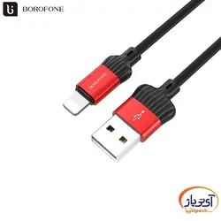 کابل شارژ و دیتا Lightning برند Borofone مدل BX8 طول 1 متر