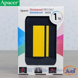 هارد اکسترنال اپیسر مدل Apacer AC633 1TB ظرفیت 1 ترابایت