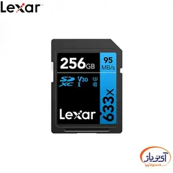 کارت حافظه لکسار SD U3 V30 4K 633x ظرفیت 256 گیگابایت سرعت 95m/s