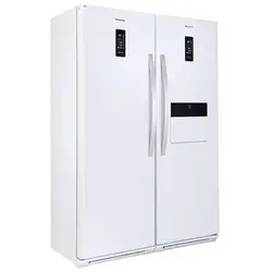 بررسی و خرید یخچال هیمالیا مدل رومانو پلاس با رنگ سفید چرم، دو قلو (کد یخچال) - جهان دلیور