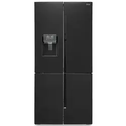 بررسی و خرید یخچال فریزر ساید بای ساید لئوکو مدل کوادرو (LAF88) 5 کاره سفید متالیک - جهان دلیور