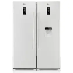 بررسی و خرید یخچال لئوکو مدل اینترنال با رنگ استیل، آبسردکن دار، دو قلو (کد یخچال) - جهان دلیور