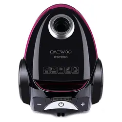 بررسی و خرید جارو برقی دوو مدل DVC-S22P با رنگ مشکی/صورتی، قدرت 2100 وات، نمایشگر LED و فیلتر HEPA 13 - جهان دلیور