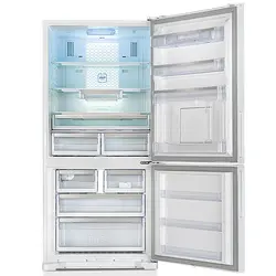 بررسی و خرید یخچال فریزر هیمالیا مدل امگا پلاس هومبار (سفید چرم) - جهان دلیور