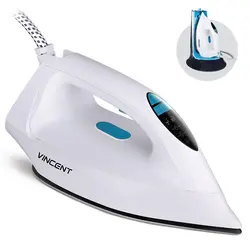 بررسی و خرید اتو بخار وینسنت مدل GC7628 با رنگ سفید، توان 2800 وات، مخزن دار - جهان دلیور