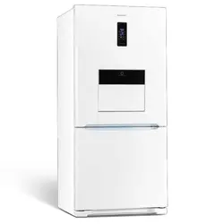 بررسی و خرید یخچال فریزر هیمالیا مدل امگا پلاس هومبار (سفید چرم) - جهان دلیور