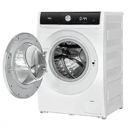 بررسی و خرید لباسشویی 10 کیلویی TCL مدل K104-AWI با رنگ سفید، مصرف انرژی +++A، گردش 1400 دور بر دقیقه، موتور BLDC Inverter - جهان دلیور