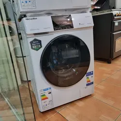 بررسی و خرید لباسشویی 9 کیلویی هیمالیا مدل تسلا HDWM-914W با رنگ سفید، موتور دایرکت درایو، دور 1400 دور بر دقیقه - جهان دلیور