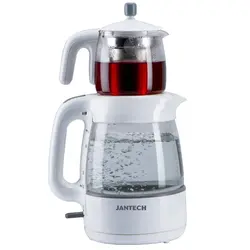 بررسی و خرید چای ساز جانتک مدل TM-070-W با رنگ سفید، ظرفیت 2.5 لیتر، توان 1800 وات - جهان دلیور