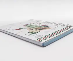 دفتر 100 برگ وزيري روکش دار هفتصد و هفت