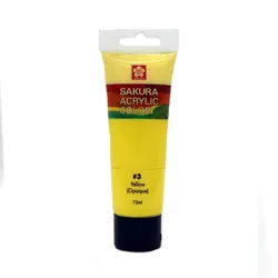 رنگ اکریلیک 75 میل کد 003 ساکورا