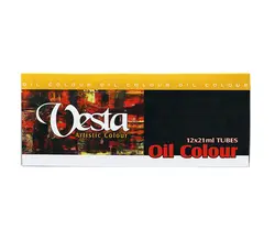 رنگ روغن 12 رنگ 21ميل وستا