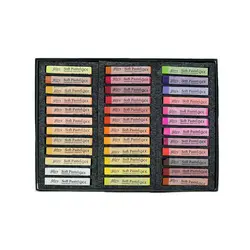 گچ پاستل 72 رنگ جعبه چوبي گالري جديد