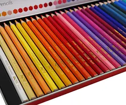 مداد رنگي 50 رنگ جعبه فلزي - فکتيس
