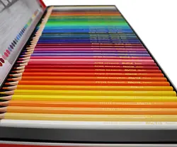 مداد رنگي 50 رنگ جعبه فلزي - فکتيس