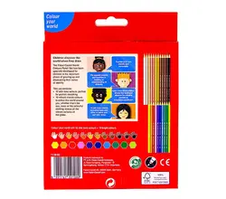 مداد رنگي جعبه مقوايي 22 رنگ پوست