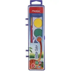 آبرنگ 6 رنگ پنتر Panter