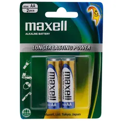 باتری قلمی maxell (مکسل) آلکالاین 2 عددی - جعبه ی 10 جفتی