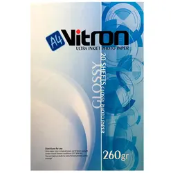کاغذ A4 ویترون براق 260 گرم 20 عددی (VITRON PAPER A4 GLOSSY 260 gr 20 SHEETS)