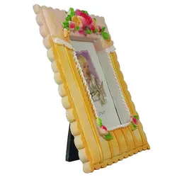 قاب عکس پلی استر گل دار