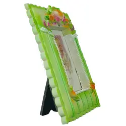 قاب عکس پلی استر گل دار