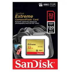 مموری CF سن دیسک 32 گیگابایت سرعت 120