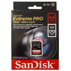 مموری SD سن دیسک 64 گیگابایت 170MB