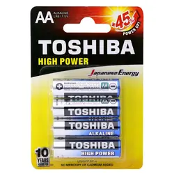 باتری قلمی توشیبا (TOSHIBA) های پاور آلکالاین 4 عددی