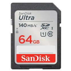 مموری SD سن دیسک 64 گیگابایت الترا با سرعت 140mb/s