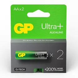 باتری قلمی جی پی (GP) اولترا پلاس آلکالاین 2 عددی - جعبه ی 10 جفتی G-TECH