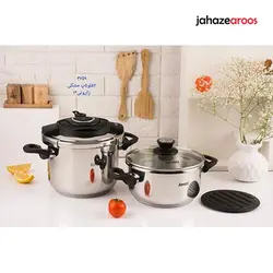 زودپز دوقلو ۴+۶ لیتر زاروتی ترکیه ای - %sitename