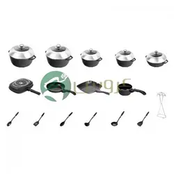 سرویس قابلمه 22‌پارچه چدن‌گرانیت عروس - %sitename