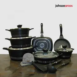 سرویس قابلمه 16 پارچه گرانیتی یونیک UN-7701 - %sitenam