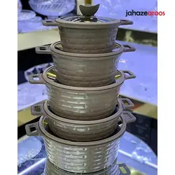 سرویس قابلمه چدن بوش ۱۰ پارچه - فروشگاه اینترنتی جهازعروس