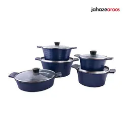 ظروف قابلمه و ماهیتابه دسینی ۱۰پارچه مدلRejina - فروشگاه اینترنتی جهازعروس